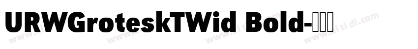 URWGroteskTWid Bold字体转换